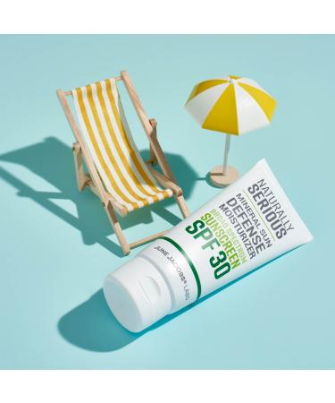 Shop Naturally Serious Mineral Sun Defense Moisturizer Broad Spectrum SPF 30 - 1.7 oz / 50 mL Online - Best Price & International Shipping - Buy Online on GoSupps.com