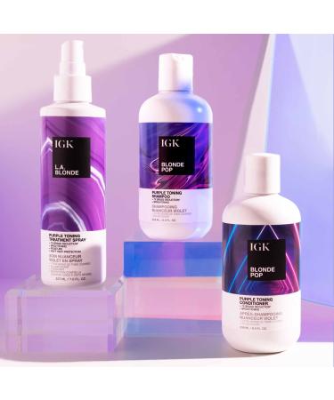 Shop IGK Blonde POP Purple Toning Shampoo - 8 oz / 236 mL Online - Best Price & International Shipping - Buy Online on GoSupps.com