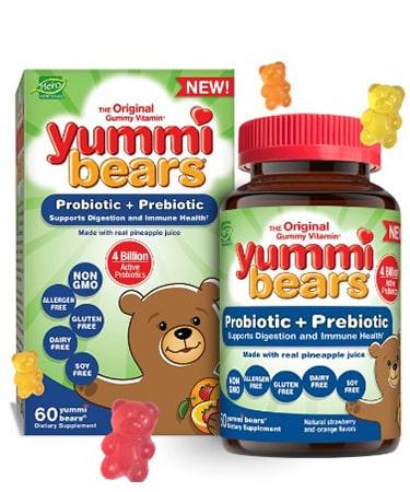 Hero Nutritionals Yummi Bears Probiotic+Prebiotic - 60 Gummies