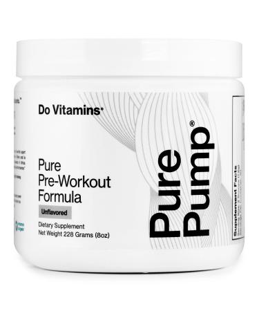 Do Vitamins PurePump - All-Natural Pre Workout Powder - UNFLAVOURED - 30 Servings