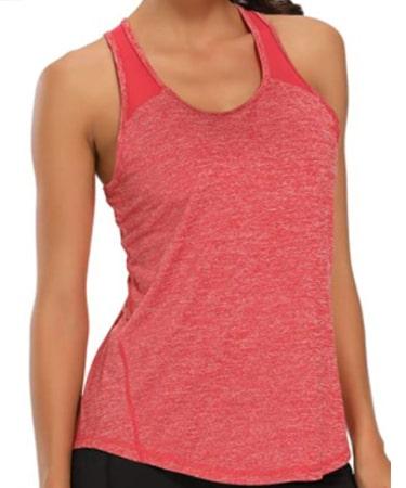 Aeuui Workout Tops for Women Mesh Racerback Tank