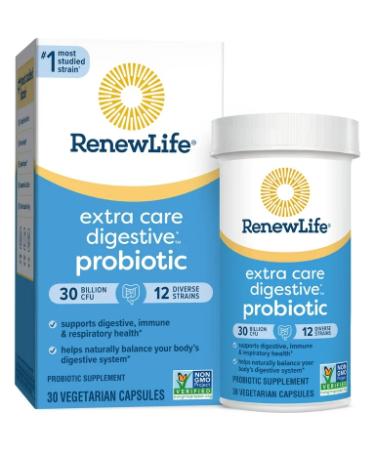 Renew Life Ultimate Flora Extra Care Probiotic 30 Billion CFU - 30 Vegetarian Capsules