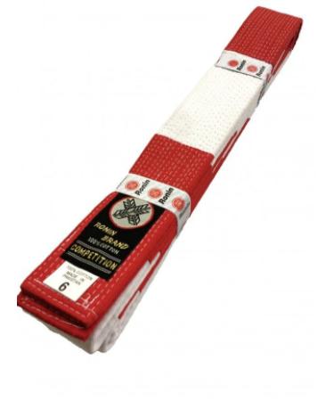 Ronin Brand Rokudan Master Belt - Red/white