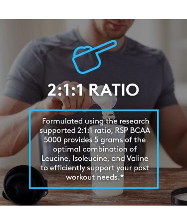 RSP Nutrition BCAA 5000 - 240 Capsules | Premium Amino Acids for Muscle Recovery & Performance - Buy Online on GoSupps.com