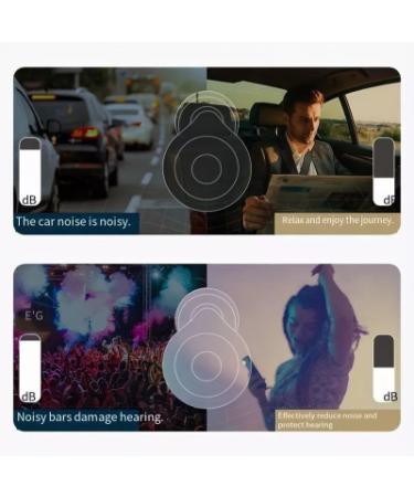 Earplugs Noise Cancelling for Sleep Swimming & Working - White - 2 Pairs - Buy Online on GoSupps.com