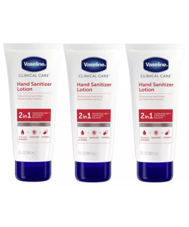 Vaseline Hand Sanitizer Lotion - Pack of 3 - 3 Fl Oz.
