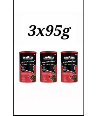 Lavazza Prontissimo Americano Instant Coffee - Pack of 3 - 95g