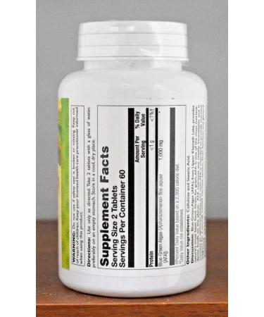 Sunny Green Blue-Green Algae 120 Tablets - Natural Superfood for Energy & Wellness - Buy Online on GoSupps.com