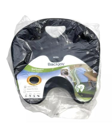 BackJoy SitSmart Fabric Posture Cushions | Lumbar Support for Lower Back Pain | Improve Posture | Car/Office/Hard Surface/Desk Chairs | For Adults (Core Traction, Black) - Buy Online on GoSupps.com