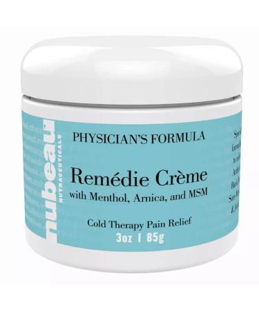 nubeau.nutraceuticals Menthol Pain Relief Anti Inflammatory Therapy Cream - 3 Oz.