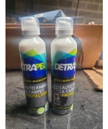 DetraPel Non-Toxic Auto Fabric & Carpet Protector - Pack of 2 - 6.8 Oz.