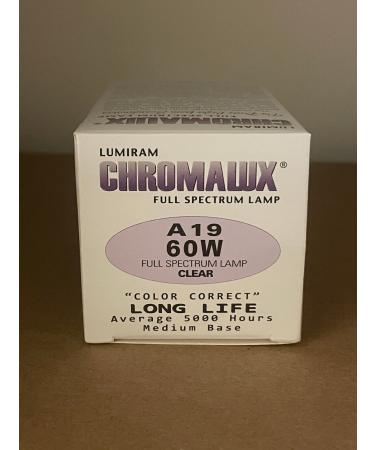 Chromalux Frosted 60W Light Bulb - Pack of 2 | Energy Efficient & Long-Lasting - Buy Online on GoSupps.com