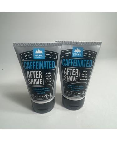 Pacific Shaving Company Caffeinated Aftershave Men's Grooming Product - Antioxidant Daily Face Lotion - 3.4 Oz. - Pack of 2