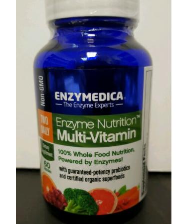 Enzymedica Enzyme Nutrition Multi-Vitamin Two Daily 60 Capsules