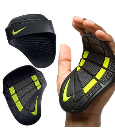Nike Alpha Grip Weight Training Bench Press Gym Strength Gloves - Black & yellow - Medium - Buy Online on GoSupps.com