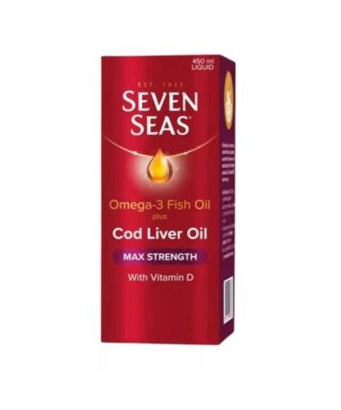 Seven Seas Omega-3 Plus Cod Liver Oil Max Strength - 450ml
