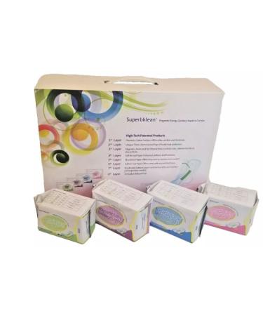 Superbklean Magnetic Sanitary Napkin - Pack of 4 - Anion Far Infrared