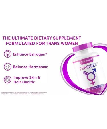 FEMINIZE TRANSCEND HRT PILLS FOR ESTROGEN 5 BOTTLES TRANS WOMEN BRAND NEW SEALED - Buy Online on GoSupps.com