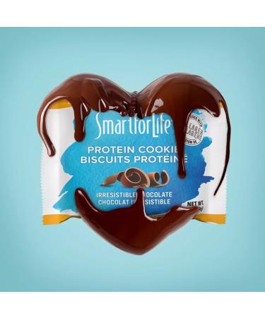 Smart for Life Chocolate Protein Cookies - High Protein Meal Replacement Snack - 12 Pack, 1.02 oz Cookies - Low Calorie & High Fiber Protein Snack - Buy Online on GoSupps.com