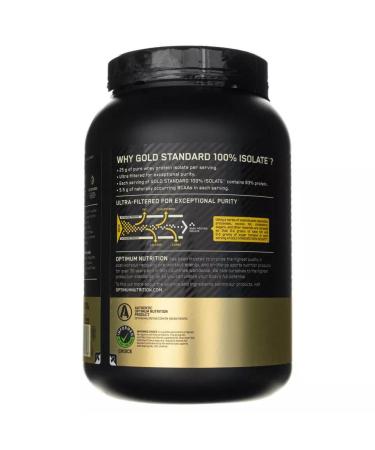 Optimum Nutrition Gold Standard 100% Isolate Chocolate 31 Servings - Buy Online on GoSupps.com