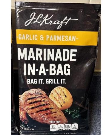 J.L. Kraft Liquid Marinade in a Bag Garlic Parmesan Bag It Grill It - 12 Oz - Buy Online on GoSupps.com