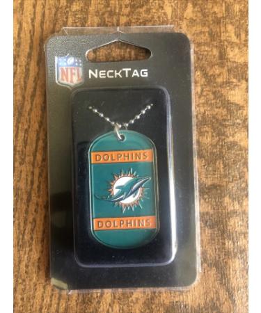 Miami Dolphins Dog Tag Necklace