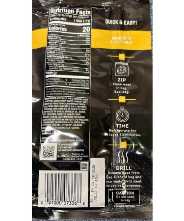 J.L. Kraft Liquid Marinade in a Bag Garlic Parmesan Bag It Grill It - 12 Oz - Buy Online on GoSupps.com