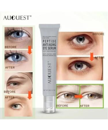 AuQuest Anti-Wrinkle Eye Essence 20g - Firming and Moisturizing Eye Cream for Dark Circles and Bags - Buy Online on GoSupps.com