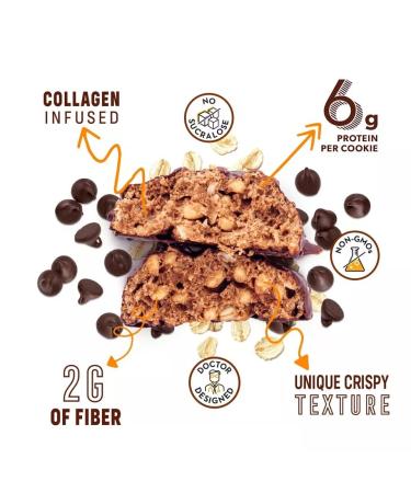 Smart for Life Chocolate Protein Cookies - High Protein Meal Replacement Snack - 12 Pack, 1.02 oz Cookies - Low Calorie & High Fiber Protein Snack - Buy Online on GoSupps.com