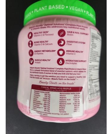 Nature's Bounty Complete Protein & Vitamin Shake Mix with Collagen & Fiber, Chocolate Flavor - 1 lb | Immune Health Support with Vitamin C - Buy Online on GoSupps.com