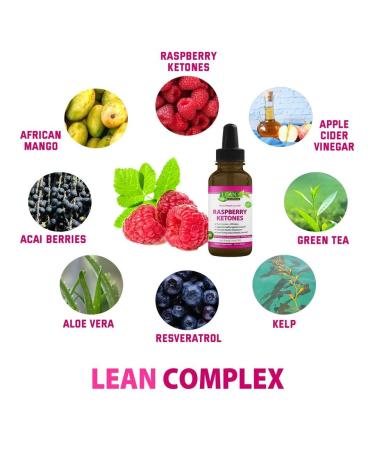 LEAN Nutraceuticals Weight Loss Keto Drops Appetite Suppressant Fat Burner Diet - Raspberry Ketone - 2 Fl Oz - Buy Online on GoSupps.com