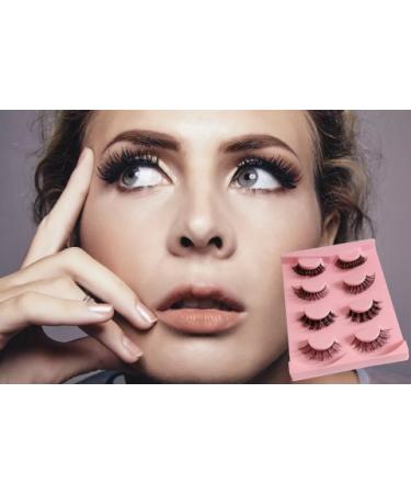 Natural Look False Eye Lashes 3D Faux Mink 15MM - Buy Online on GoSupps.com