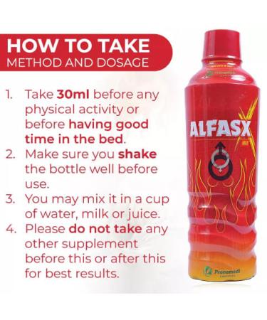 Alfasx + SexMax Pills Stamina Strength - 550ml