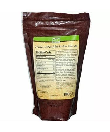 NOW Foods Organic Textured Soy Protein Granules Non-GMO Versatile Vegetable-Sourced Protein 8-Ounce - Buy Online on GoSupps.com