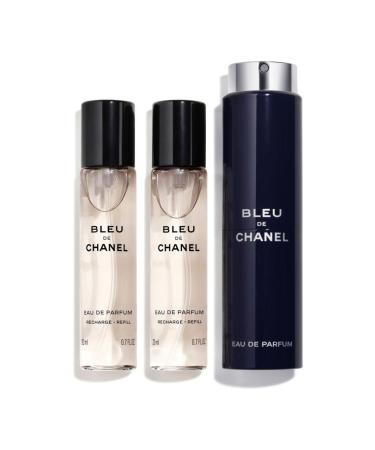 CHANEL BLEU DE CHANEL Eau de Parfum Twist and Spray Refill Set - 3 x 0.70 oz/ 20 mL