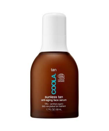 COOLA Sunless Tan Anti-Aging Self-Tanner Face Serum with Hyaluronic Acid - 1.7 oz / 50 mL