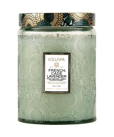 Shop VOLUSPA French Cade & Lavender Glass Jar Candle - 18 oz/ 510 g Online - Best Price & International Shipping - Buy Online on GoSupps.com