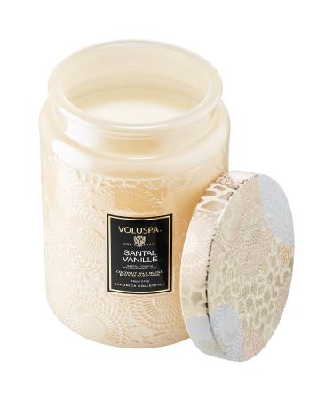 VOLUSPA Santal Vanille Glass Jar Candle - 18 oz/ 510 g 1-wick candle
