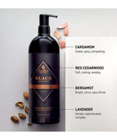 Shop Jack Black Black Reserve Body & Hair Cleanser - 33 oz/ 975 mL Online - Best Price & International Shipping - Buy Online on GoSupps.com
