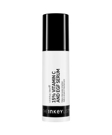 The INKEY List 15% Vitamin C & EGF Brightening Serum - 1 oz/ 30 mL