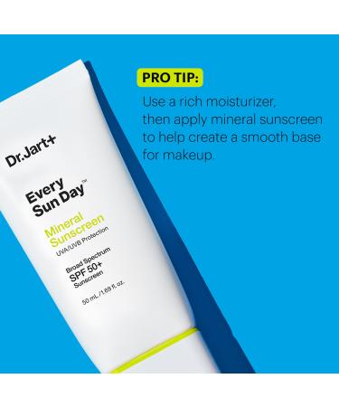 Shop Dr. Jart+ Every Sun Day Mineral Face Sunscreen SPF 50+ - 1.69 oz / 50 mL Online - Best Price & International Shipping - Buy Online on GoSupps.com