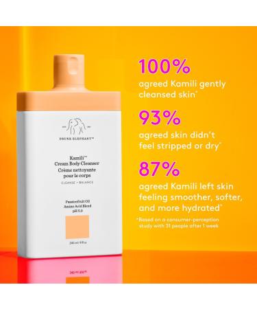 Shop Drunk Elephant Kamili Cream Body Cleanser - 8.0 oz/ 240 mL Online - Best Price & International Shipping - Buy Online on GoSupps.com