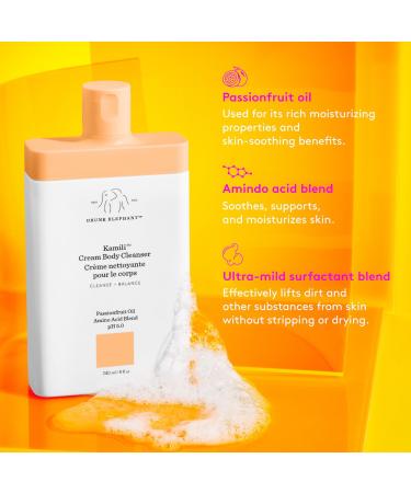Shop Drunk Elephant Kamili Cream Body Cleanser - 8.0 oz/ 240 mL Online - Best Price & International Shipping - Buy Online on GoSupps.com