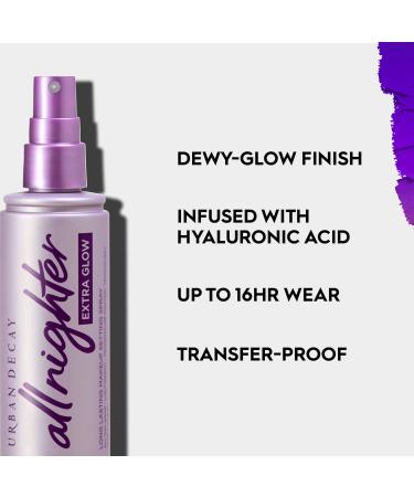 Shop Urban Decay All Nighter Extra Glow Dewy Setting Spray - 4 fl oz/ 118mL Online - Best Price & International Shipping - Buy Online on GoSupps.com
