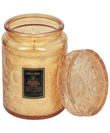 VOLUSPA Spiced Pumpkin Latte Glass Candle-thumbnail