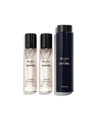 CHANEL BLEU DE CHANEL Parfum Twist & Spray - 3 x 0.7 oz/ 20.7 mL
