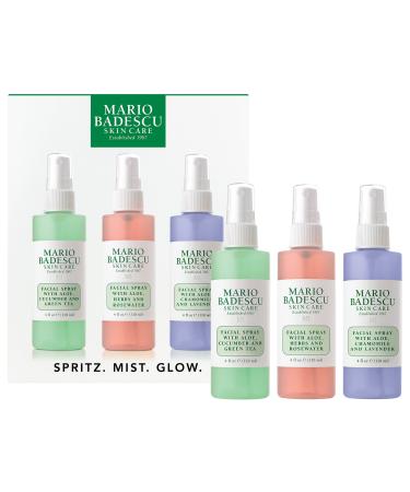 Mario Badescu Spritz. Mist. Glow. Facial Spray Trio