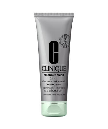 CLINIQUE All About Clean 2-in-1 Charcoal Face Mask + Scrub - 3.4 oz/ 100 mL