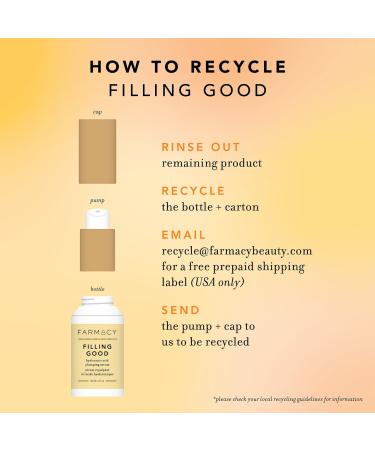 Shop Farmacy Filling Good Hyaluronic Acid Plumping Serum - 1.0 oz/ 30 mL Online - Best Price & International Shipping - Buy Online on GoSupps.com