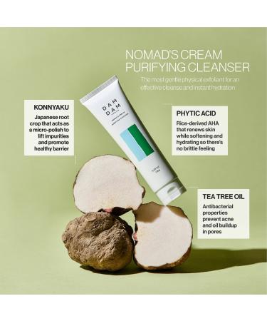 Shop DAMDAM Nomad s Cream Purifying & Exfoliating AHA Cleanser - 5.3 oz / 150 g Online - Best Price & International Shipping - Buy Online on GoSupps.com